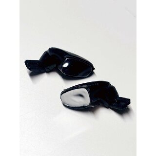 Flexible Spiegel für z.B. Porsche 911 RSR Carrera 124 etc. 1:24 Slottec schwarz Gummi  flexibel, lackierbar für 1:24 Slotcar