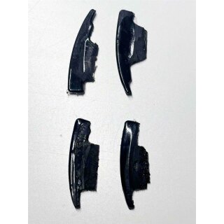 Flexible Frontflaps für z.B. Porsche 911 RSR Carrera 124 Slottec schwarz Gummi, lackierbar für 1:24 Slotcar
