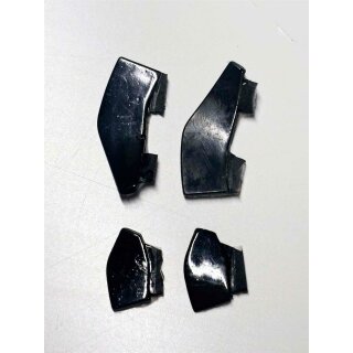 Flexible Frontflaps für z.B. Ferrari 296 GT3 Carrera 124 Slottec schwarz Gummi, lackierbar für 1:24 Slotcar
