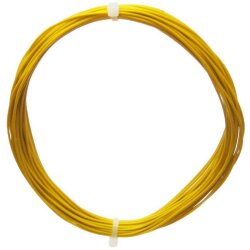 Litze flexibel 0,5mm/0,04mm2 gelb 50cm