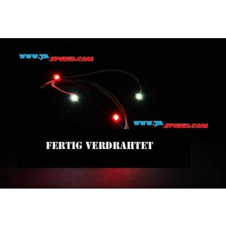 LED Slotcar und Carrera Beleuchtung xenon/rot Exclusiv und Digital 124 18 Volt 
