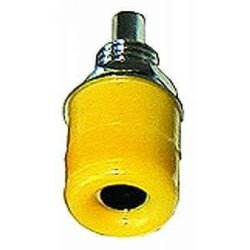 Laborbuchse 4mm mit Befestigungsmutter,gelb