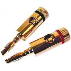 Stecker GOLD 4/5mm schwarz