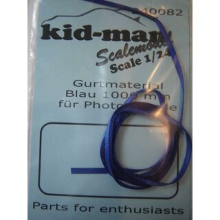 Gurtmaterial 1m blau