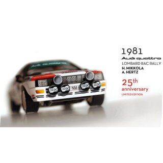 Audi Quattro Lombard RAC RAlly Mikkola/ Hertz limited edition
