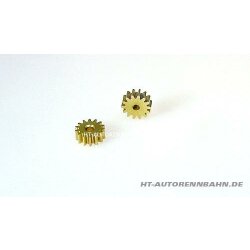 Motorritzel 14Z f.Ø2mm M50 Racing Messing...