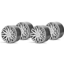 rimninsert Ø10,7mm - Plastik Typ BBS silber (4)...