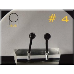 Flexible Spiegel Typ 04 schwarz Gummi Resine lackierbar...