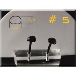 Flexible Spiegel Typ 05 schwarz Gummi Resine lackierbar...