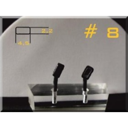 Flexible Spiegel Typ 08 schwarz Gummi Resine lackierbar...