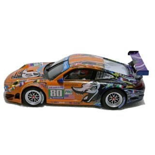 Porsche 911 RSR Le Mans  orange Flying Lizzards 24h Rennen Carrera DigitalUNIKAT